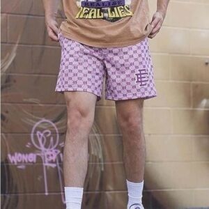 ERIC EMANUEL Stylish  Checkered Men Shorts SIZE MEDIUM